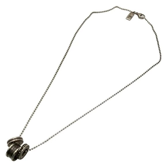 Auth COACH - Silver Rhinestones Necklace - Picture 4 of 4